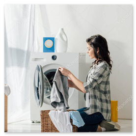 Lessive et étendage du linge